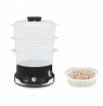 TEFAL Food Steamer VC204810	Ultracompact Black 800 W Capacity 9 L Number of baskets 3