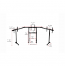 Next Level Racing | Floor stand | Free Standing Triple Monitor stand | 3 x 32- 65 " | Maximum weight (capacity) 70 kg | Black