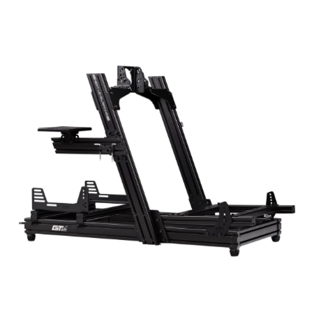 Next Level Racing | Aluminum | Racing Simulator Cockpit | GTElite Front and Side Mount Edition | Black
