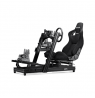 Next Level Racing | Aluminum | Racing Simulator Cockpit | GTElite Front and Side Mount Edition | Black