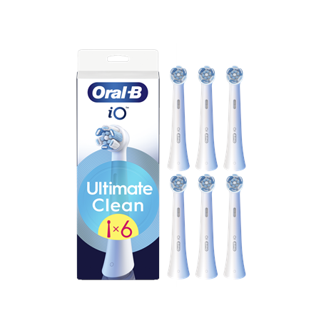 Oral-B Replaceable toothbrush heads | iO UltimateClean | Heads | For adults | Number of brush heads included 6 | White