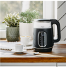 Adler Kettle with LED Display | AD 1305 | Electric | 2200 W | 1.7 L | Plastic | 360° rotational base | Black/Silver
