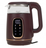 Adler Kettle with LED Display | AD 1305 | Electric | 2200 W | 1.7 L | Plastic | 360° rotational base | Burgundy