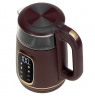 Adler Kettle with LED Display | AD 1305 | Electric | 2200 W | 1.7 L | Plastic | 360° rotational base | Burgundy
