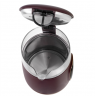 Adler Kettle with LED Display | AD 1305 | Electric | 2200 W | 1.7 L | Plastic | 360° rotational base | Burgundy