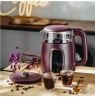 Adler Kettle with LED Display | AD 1305 | Electric | 2200 W | 1.7 L | Plastic | 360° rotational base | Burgundy