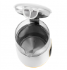 Adler Kettle with LED Display | AD 1305 | Electric | 2200 W | 1.7 L | Plastic | 360° rotational base | White/Gold