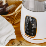 Adler Kettle with LED Display | AD 1305 | Electric | 2200 W | 1.7 L | Plastic | 360° rotational base | White/Gold