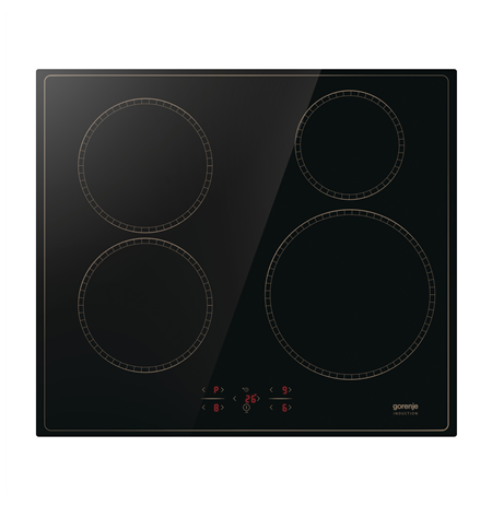 Gorenje Hob | GI6401CLBSC | Induction | Number of burners/cooking zones 4 | Electronic | Timer | Black