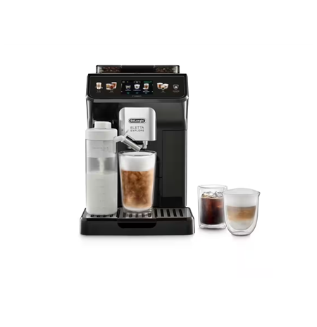 Delonghi Coffee Maker | ECAM450.65.G Eletta Explore | Pump pressure 19 bar | Built-in milk frother | Automatic | 1450 W | Grey