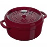 STAUB LA COCOTTE Round Cast Iron Pot 3.85 liters, Bordeaux