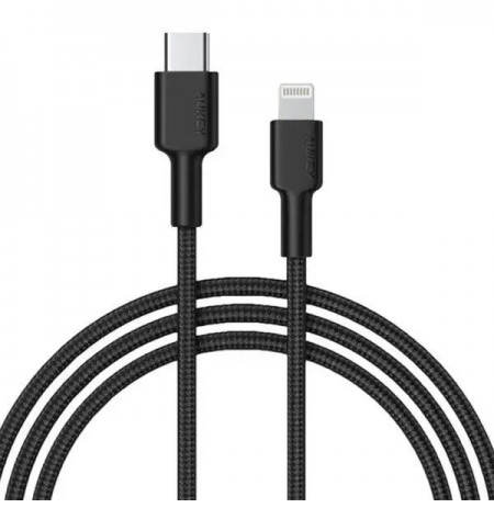 AUKEY CABLE USB-C - LIGHTNING MFI 27W BRAIDED 1,8M