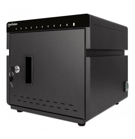 Manhattan iPad to 11" 10-bay Charging Desktop Cabinet, Also other tablets and smartphones (with device to USB-C cable), Bays