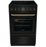 Gorenje Cooker | GECS5B70CLB | Hob type Vitroceramic | Oven type Electric | Black | Width 50 cm | Depth 59.4 cm | 70 L
