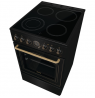 Gorenje Cooker | GECS5B70CLB | Hob type Vitroceramic | Oven type Electric | Black | Width 50 cm | Depth 59.4 cm | 70 L