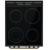 Gorenje Cooker | GECS5B70CLB | Hob type Vitroceramic | Oven type Electric | Black | Width 50 cm | Depth 59.4 cm | 70 L