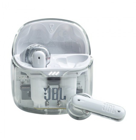 JBL Tune Flex Ghost Edition Belaidės ausinės Earbuds, Ghost White