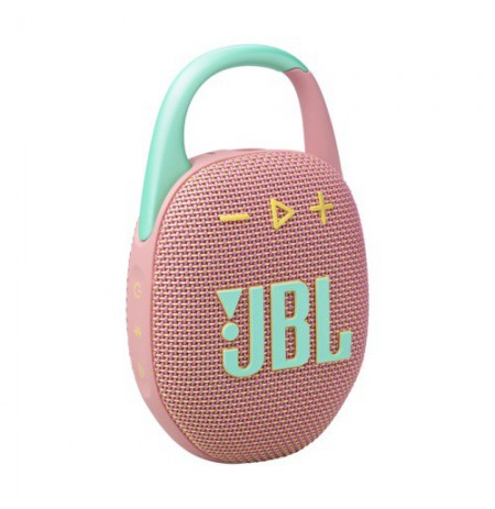 JBL Clip 5 Nešiojama garso kolonėlė, Bluetooth, Rausva