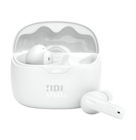 JBL Tune Beam Belaidės ausinės Earbuds, Bluetooth, Balta