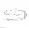 Neomounts NSLS050 Laptop stand 10-17" - rotatable - universal