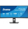 iiyama ProLite XCB3494WQSU-B1 computer monitor 86.4 cm (34") 3440 x 1440 pixels UltraWide Quad HD LED Black