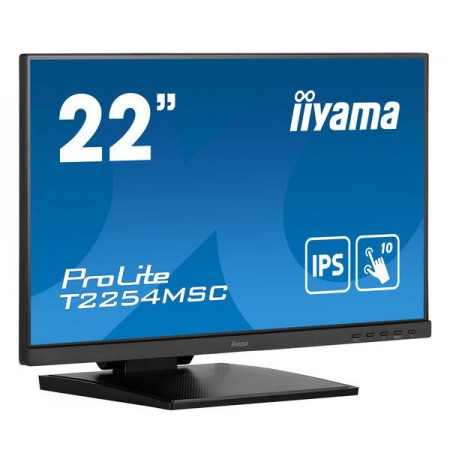 iiyama ProLite T2254MSC-B1AG computer monitor 54.6 cm (21.5") 1920 x 1080 pixels Full HD LED Touchscreen Black