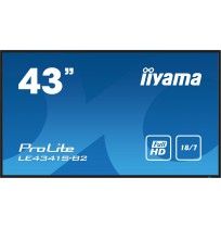 iiyama PROLITE LE4341S-B2 Digital signage flat panel 108 cm (42.5") LCD 350 cd/m² Full HD Black 18/7