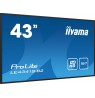 iiyama PROLITE LE4341S-B2 Digital signage flat panel 108 cm (42.5") LCD 350 cd/m² Full HD Black 18/7