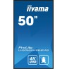 iiyama LH5065UHSB-B1AG Signage Display Digital signage flat panel 125.7 cm (49.5") LCD Wi-Fi 800 cd/m² 4K Ultra HD Black