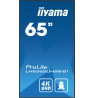 iiyama ProLite Digital signage flat panel 163.8 cm (64.5") LCD Wi-Fi 500 cd/m² 4K Ultra HD Black Built-in processor Android 11