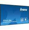 iiyama ProLite Digital signage flat panel 163.8 cm (64.5") LCD Wi-Fi 500 cd/m² 4K Ultra HD Black Built-in processor Android 11