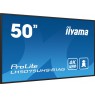 iiyama LH5075UHS-B1AG Signage Display Digital signage flat panel 125.7 cm (49.5") LCD Wi-Fi 500 cd/m² 4K Ultra HD Black