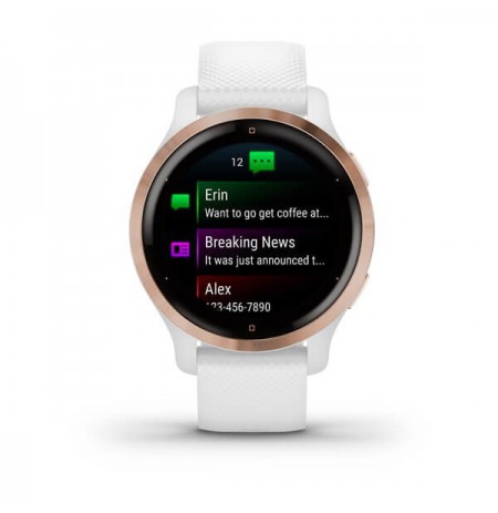 Garmin Venu 2S 2.79 cm (1.1") AMOLED 40 mm Digital 360 x 360 pixels Touchscreen Rose gold Wi-Fi GPS (satellite)