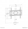 Neomounts DS42-430BL14 TV stand 32-55"- bolt-down - swivel
