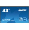 iiyama LH4341UHS-B2 Signage Display 108 cm (42.5") LCD 500 cd/m² 4K Ultra HD Built-in processor Android 8.0 18/7