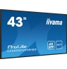 iiyama LH4341UHS-B2 Signage Display 108 cm (42.5") LCD 500 cd/m² 4K Ultra HD Built-in processor Android 8.0 18/7