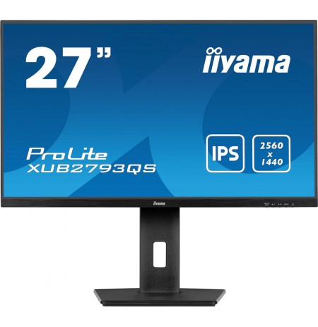 iiyama ProLite XUB2793QS-B7 computer monitor 68.6 cm (27") 2560 x 1440 pixels Quad HD LED Black