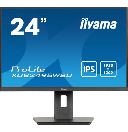iiyama ProLite XUB2495WSU-B7 computer monitor 61 cm (24") 1920 x 1200 pixels 4K Ultra HD LED Black