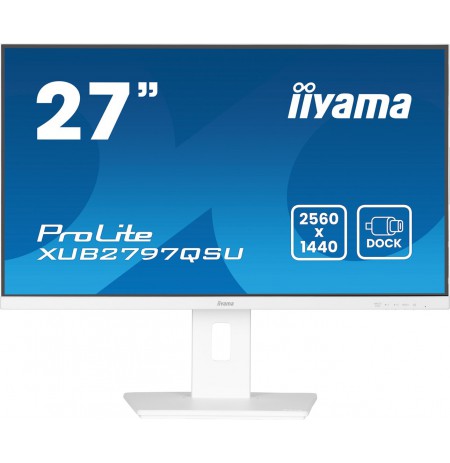iiyama ProLite XUB2797QSU-W2 computer monitor 68.6 cm (27") 2560 x 1440 pixels Quad HD LED White