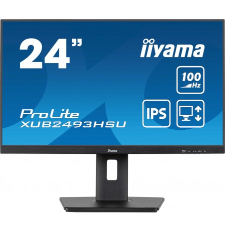 iiyama XUB2493HSU-B7 computer monitor 60.5 cm (23.8") 1920 x 1080 pixels Full HD LED Black