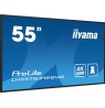 iiyama LH5575UHS-B1AG Signage Display Digital signage flat panel 138.7 cm (54.6") LCD Wi-Fi 500 cd/m² 4K Ultra HD Black Built-i