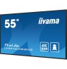 iiyama LH5575UHS-B1AG Signage Display Digital signage flat panel 138.7 cm (54.6") LCD Wi-Fi 500 cd/m² 4K Ultra HD Black Built-i