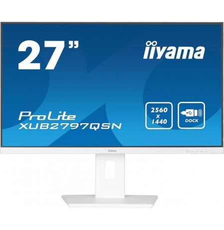 iiyama G-MASTER XUB2797QSN-W2 computer monitor 68.6 cm (27") 2560 x 1440 pixels 4K Ultra HD LED White
