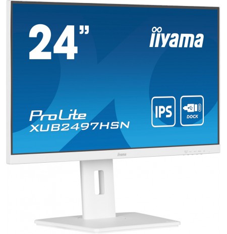 iiyama ProLite XUB2497HSN-W1 computer monitor 60.5 cm (23.8") 1920 x 1080 pixels Full HD LED White