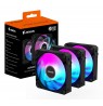 GIGABYTE AORUS EZ CHAIN FAN 120 (3-Pack) Motherboard 12 cm Black 3 pc(s)