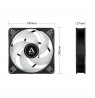 ARCTIC P14 PWM PST A-RGB 0dB - Semi-Passive 140 mm Fan with Digital A-RGB Value Pack
