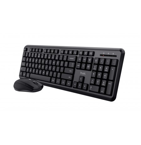 Trust TKM-350 keyboard Mouse included Universal RF Wireless Black