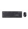 Trust TKM-350 keyboard Mouse included Universal RF Wireless Black