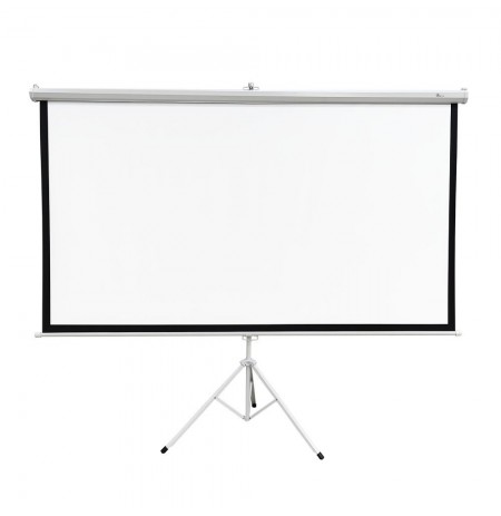 Extralink Projection Screen 100" | Projection Screen | 16:9, 220x125cm, PVC, semi-automatic coiling