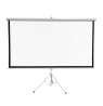 Extralink Projection Screen 100" | Projection Screen | 16:9, 220x125cm, PVC, semi-automatic coiling
